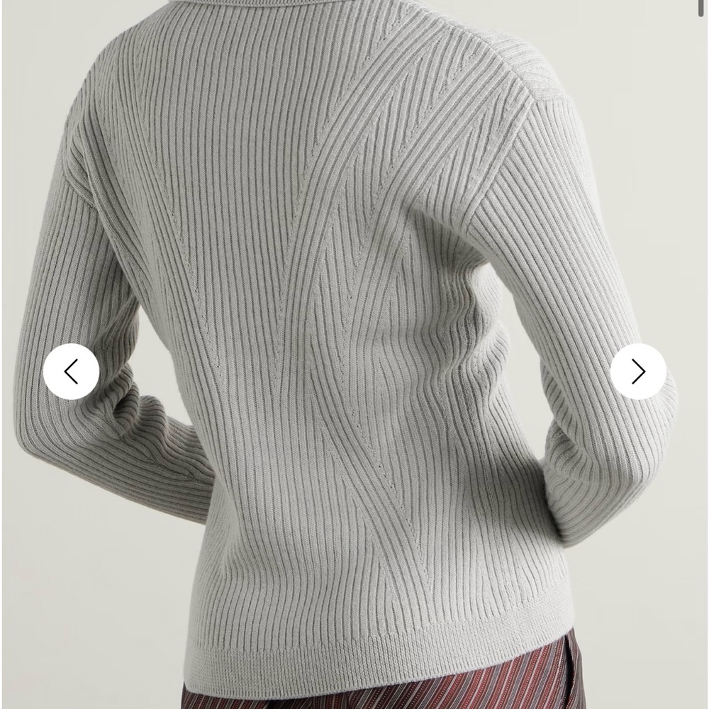 Dries Van Noten Ribbed-knit wool-blend cardigan - Picture 4 of 6